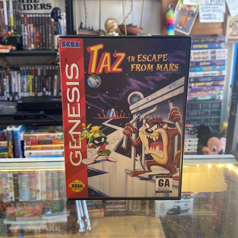 Taz Escape From Mars Sega Genesis Game